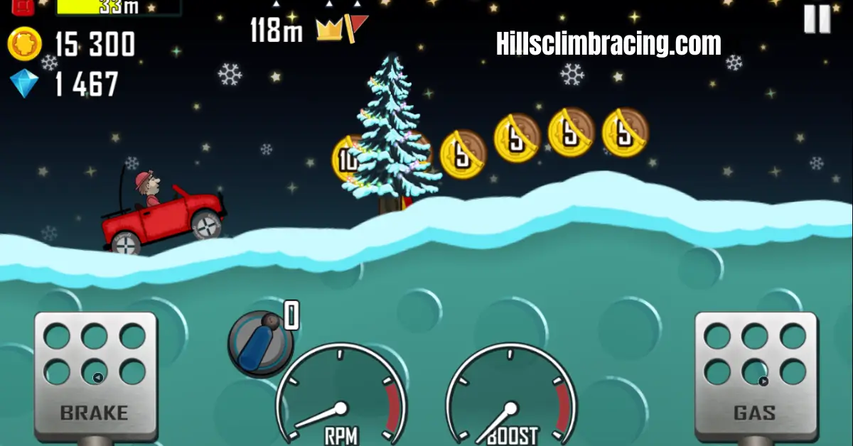 your trusted source ofHill Climb Racing MOD APK interface showing unlimited coins
